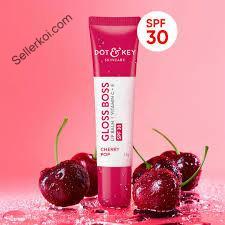 Dot and Key Gloss Boss Vitamin C + E Lip Balm with SPF 30 - Cherry Pop (12gm)